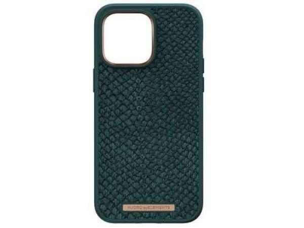 Njord byELEMENTS Salmon Leather MagSafe iPhone 14 Pro Max tok zöld (NA44SL02)