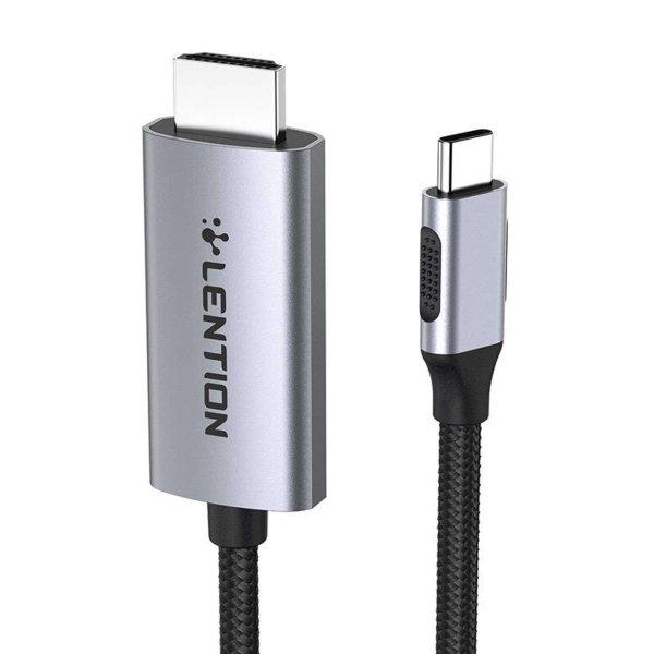 Lent USB-C - 4K60Hz HDMI-kábel, 3 m szürke (CB-CU707H-3MSC-GRY-)
