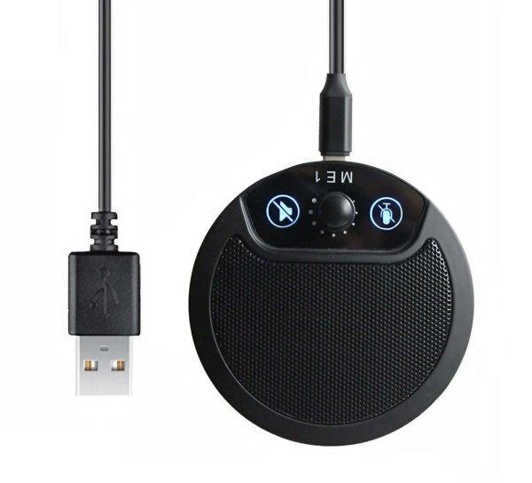 AxaCube konferencia mikrofon, mindenirányú, kondenzátor, némító funkció,
hordozható, cink ötvözet, USB csatlakozás
