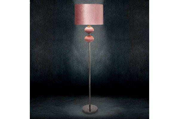 Patty állólámpa bársony búrával Sötét rózsaszín 46x174 cm
