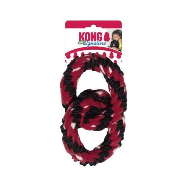 KONG Dupla gyűrű  26 cm kutyajáték kötéljáték