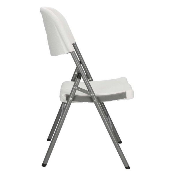 Springos összecsukható szék fehér