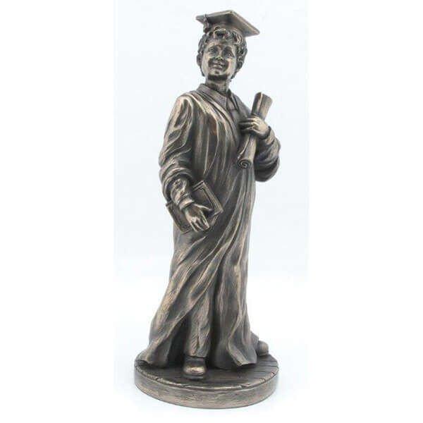 Diplomás fiú szobor - 23,5 cm