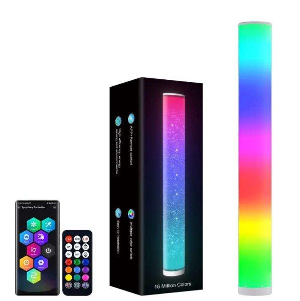 AxaCube RGB led állólámpa, csillagos ég megjelenés, fényeffektusok
hangszinkronizálással, bluetooth, vezérlés alkalmazáson keresztül és
távirányító