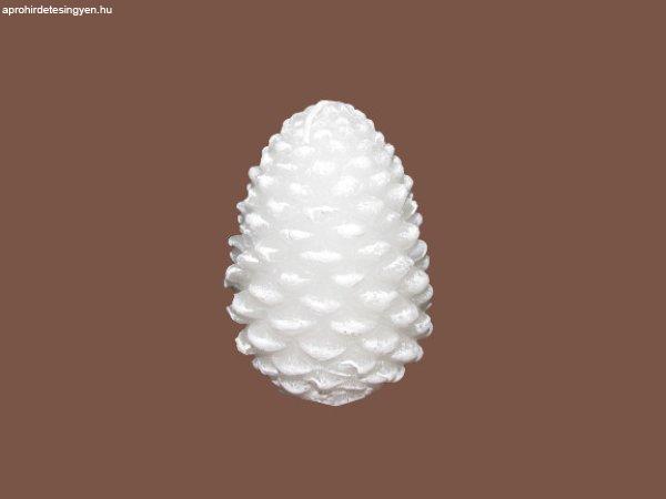 Gyertya kis toboz fehér színű 5 cm X 7 cm