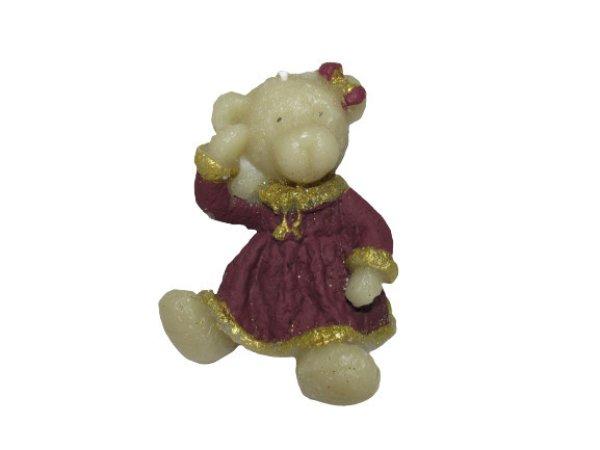 Gyertya figura maci lány 8 cm X 8 cm