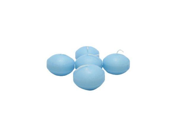 Úszógyertya kék színű 5 db/csomag 4,5 cm X 3,3 cm