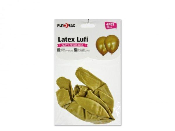 Lufi arany metál 30 cm, 4 db/csomag