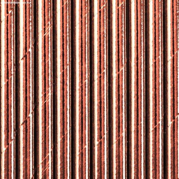Szívószál rose gold színű 19,5 cm, 10 db/csomag