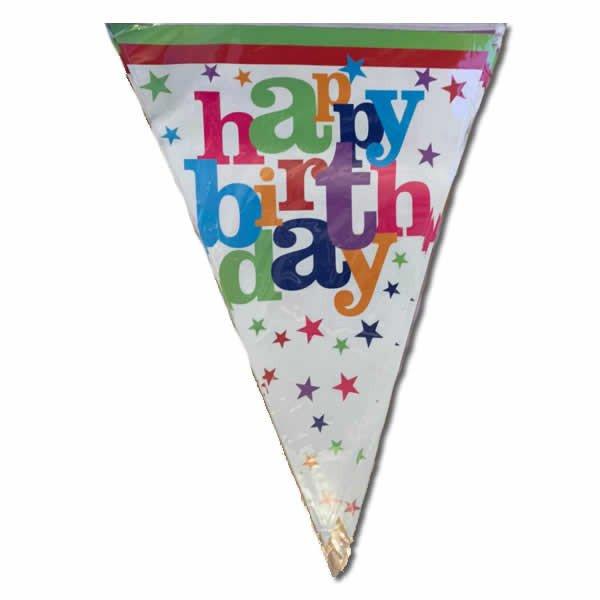 Happy Birthday feliratú füzér 2 m
