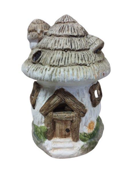 Gyertyatartó kerámia házikó nagy, 21 cm x 13,5 cm