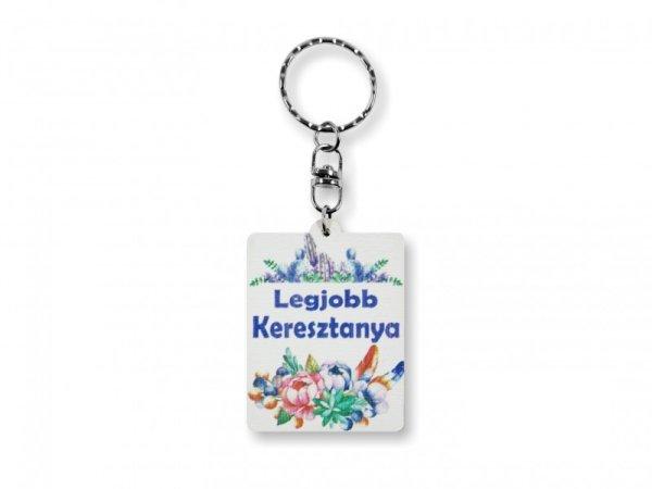 Kulcstartó Legjobb Keresztanya 4x10cm