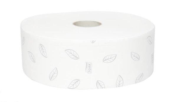 Toalettpapír, T1 rendszer, 2 rétegű, 26 cm átmérő, Advanced, TORK
"Jumbo", fehér