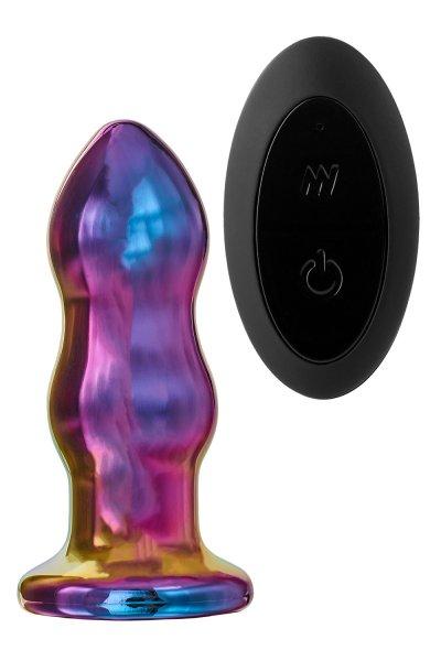 Dream Toys Glamour Glass Remote Vibe Curved anal plug