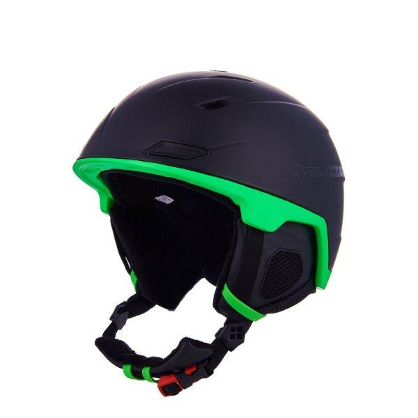 BLIZZARD-Double ski helmet, black matt/neon green, big logo Fekete 60/63 cm
23/24