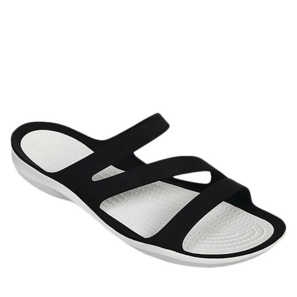 CROCS-Swiftwater Sandal W black/white Fekete 37/38