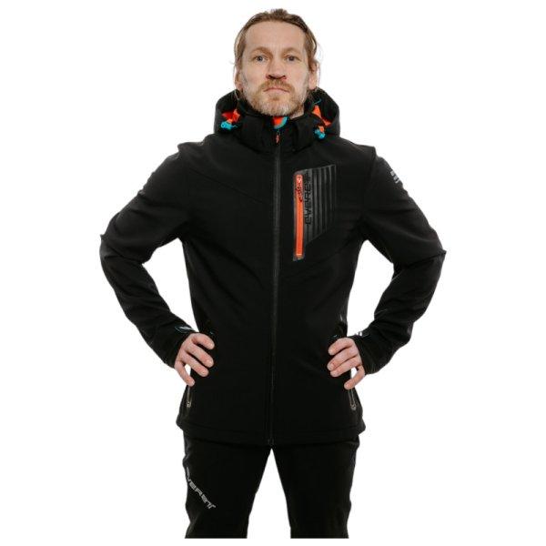 EVERETT-SoftX jacket M black Fekete XXL 2023