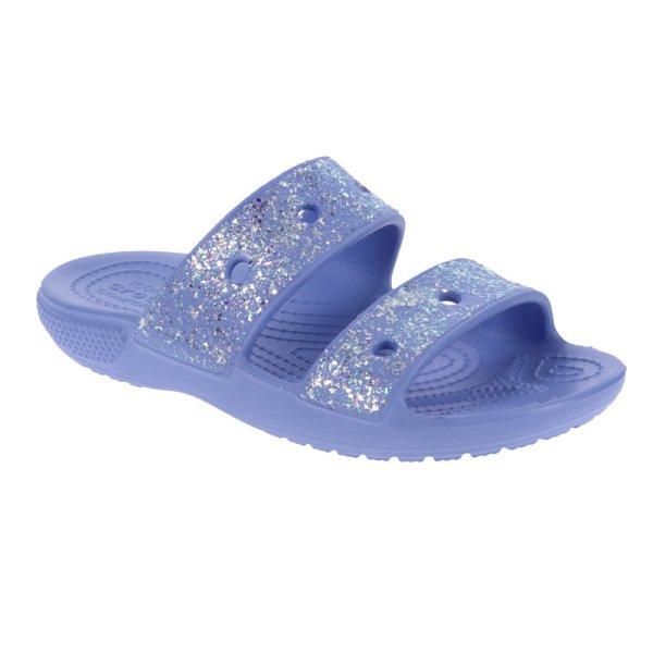 CROCS-Classic Crocs Glitter Sandal moon jelly Kék 38/39
