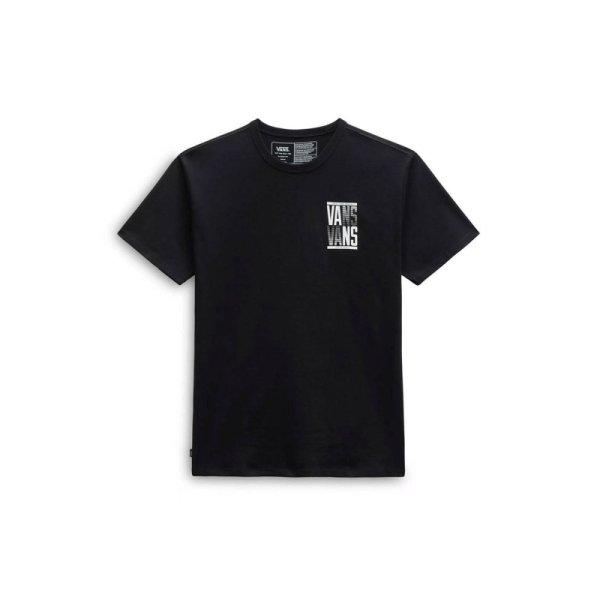 VANS-OFF THE WALL STACKED TYPED SS TEE-BLACK Fekete XL