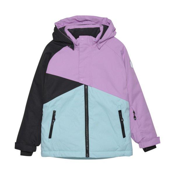 COLOR KIDS-Ski Jacket - Colorblock, aqua/esque