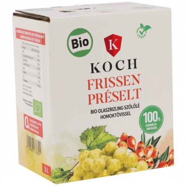 Koch bio frissen préselt olaszrizling szőlőlé homoktövissel 3000 ml