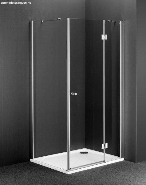 Anima Top Comfort zuhanyajtó, króm kerettel, transparent üveggel 80cm 