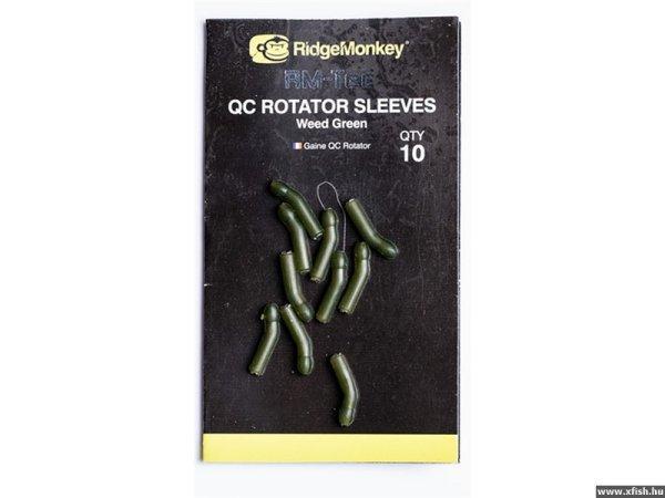 Ridgemonkey Quick Change Rotator Sleeves - Weedy Green Gumihüvely 10Db