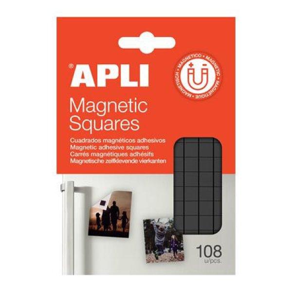 Ragasztó négyzetek, mágneses, 108 db/csomag, kétoldalas, APLI