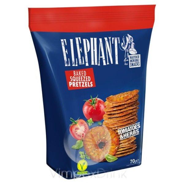 ELEPHANT chips-tallér 70g paradicsomos fűszeres