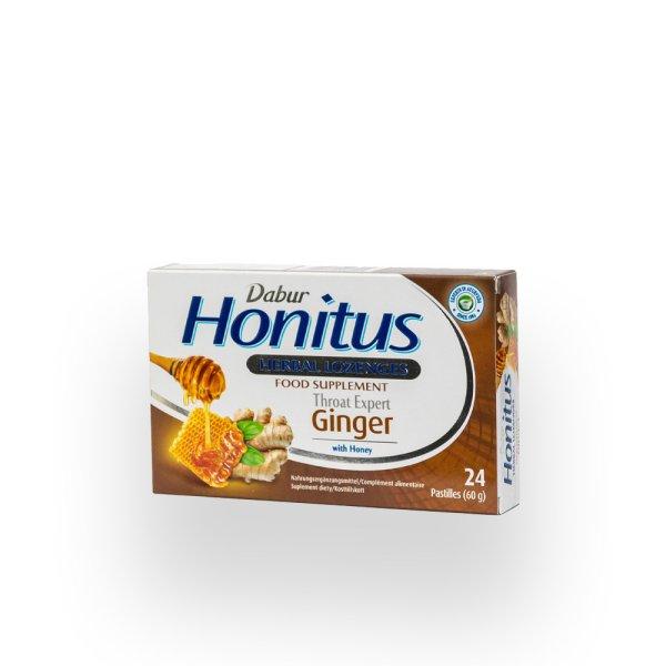 Dabur honitus ginger gyömbér ízű gyógynövényes szopogató tabletta 24 db