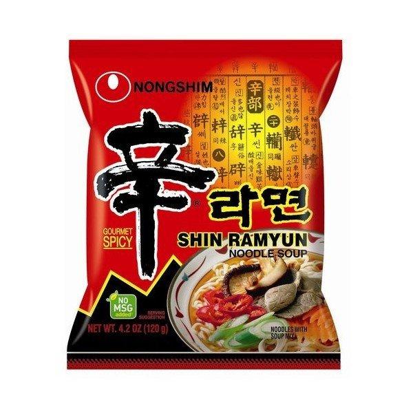 NONGSHIM Instant Noodles Shin Ramyun Hot & Spicy csípős instant leves 120g