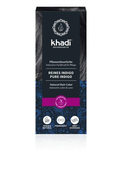 Khadi bio hajfesték por kékesfekete-indigó 100 g