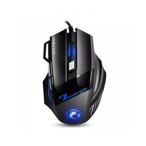 IMICE Vezetékes egér optikai, gaming X7, 3200dpi, USB, Fekete