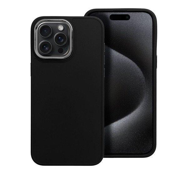 Frame iPhone 15 Pro Max közepesen ütésálló tok kameravédő kerettel,
fekete