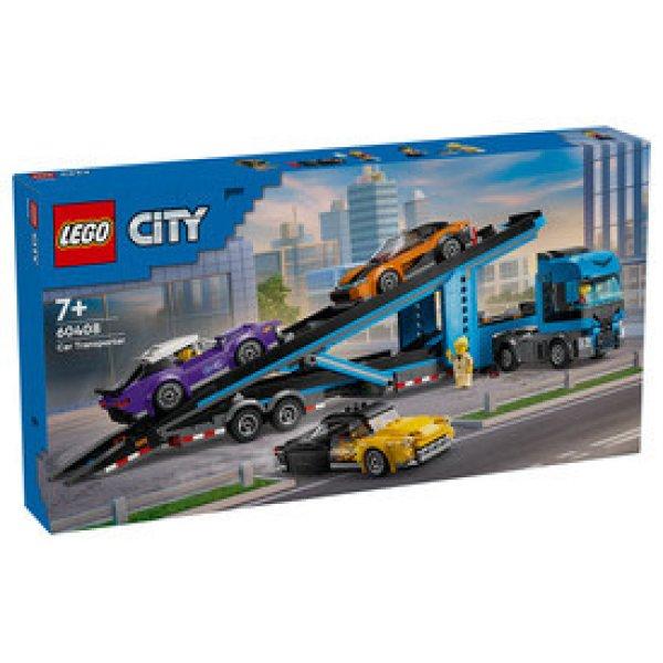 LEGO City 60408 Autószállító kamion sportautókkal