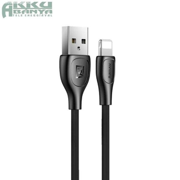 Remax RC-160i USB - 8 pin kábel 1.0m, 2.1A, fekete