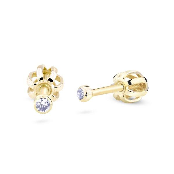 Cutie Diamonds Minimalista fülbevaló sárga aranyból
gyémántokkal DZ3032-30-00-X-1