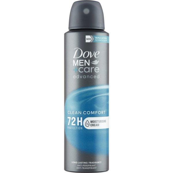 Dove Izzadásgátló spray Men+Care Advanced Clean Comfort
(Anti-Perspirant) 150 ml