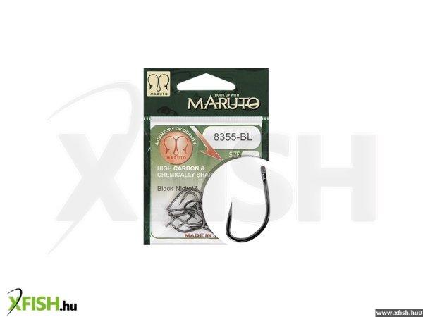 Maruto Horog 8355Bl Carp Hooks Forged Straight Eye Barbless Hc Black Nickel 4