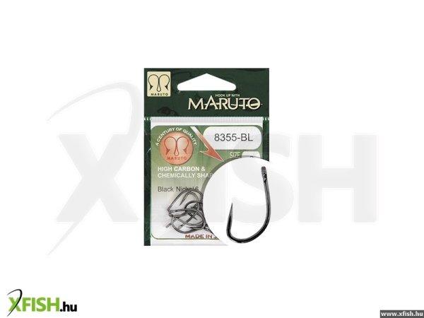 Maruto Horog 8355Bl Carp Hooks Forged Straight Eye Barbless Hc Black Nickel 6