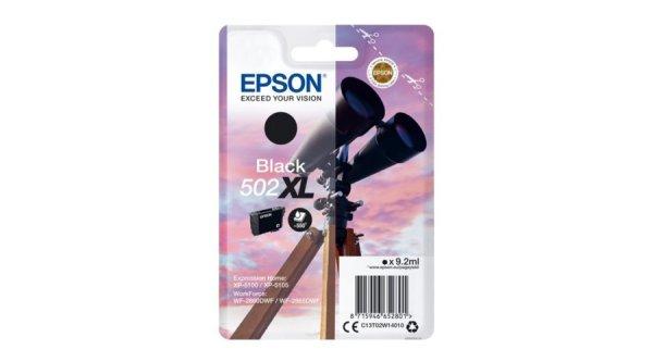EPSON Nr.502XL fekete EREDETI tintapatron (C13T02W14010) 9,2ml (≈550 oldal)