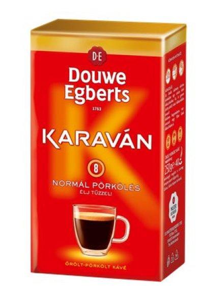 Kávé, pörkölt ,őrölt, vákuumos csomagolásban, 225 g, DOUWE EGBERTS
"Karaván" normál pörkölés