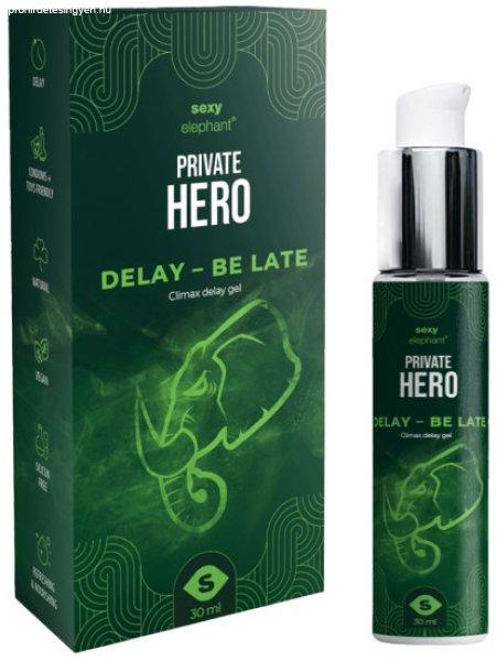 Sexy Elephant Private Hero Delay – Be Late Climax Delay gél (30 ml)