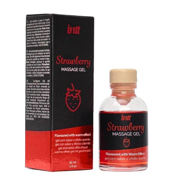 Lecsókolható masszázsgél Strawberry (30 ml)