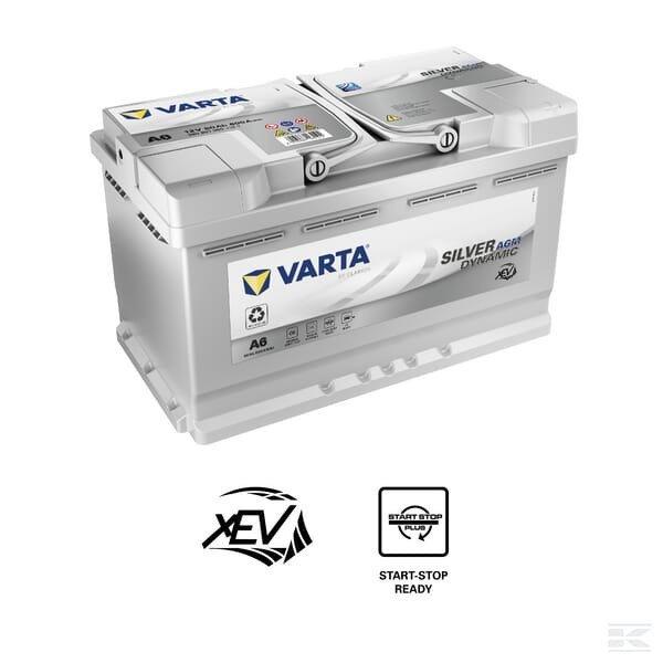 VARTA Akkumulátor 12 V 80 Ah 800 A AGM Silver Dynamic