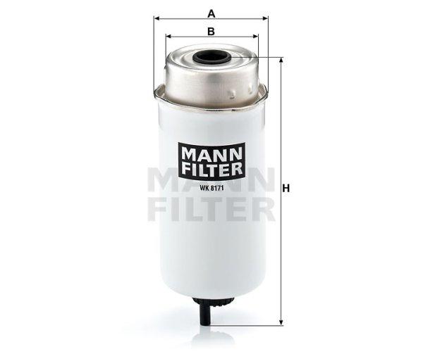 MANN FILTER Üzemanyagszűrő 565WK8171 - Hürlimann