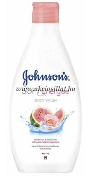 Johnson's Soft & Energise görögdinnye és rózsa tusfürdő 400ml