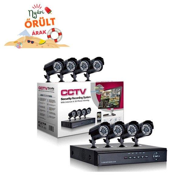 CCTV kamerarendszer - 4 kamerás megfigyelő rendszer