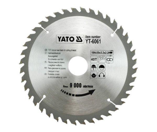 YATO 6061 Körfűrész lap vídiás 184x40x30 YT-6061