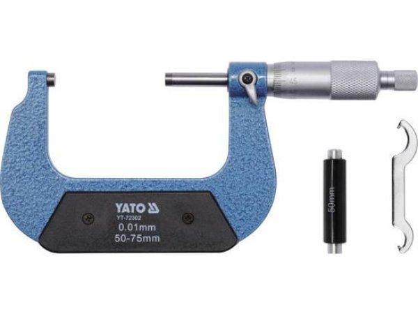 YATO Mikrométer 50-75 mm +/-0,01 mm mechanikus YATO YT-72302